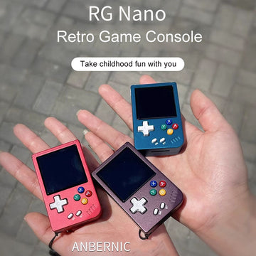 ANBERNIC RG Nano Mini Retro Handheld-Spielkonsole 1,54" IPS-Bildschirm Linux-System 8000 + Spiele